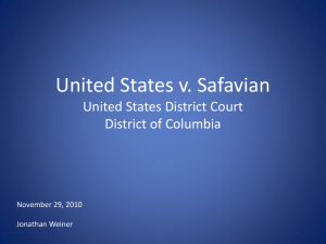 United States v. Safavian District Court Washington DC