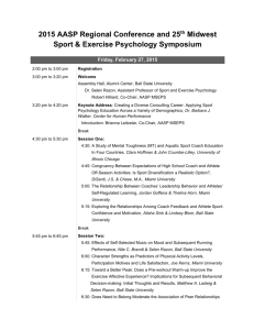 File - AASP Regional Conference & 25th Midwest Sport