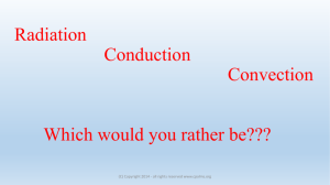 Radiation Conduction Convection Which would you like to be???
