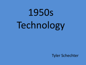 New Technology in the 1950*s