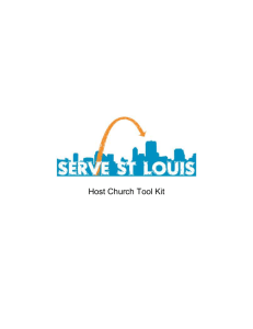 August 12 Enter project information into Serve St. Louis website