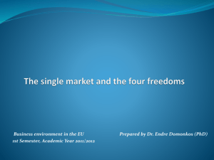 The single market and the four freedoms