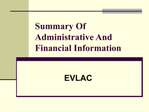 Summary of administrative and financial information ()