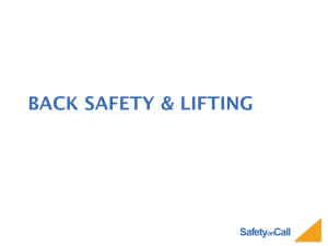 Back safety & lifting
