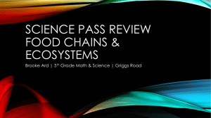 SCIENCE PASS Review Food Chains & Ecosystems
