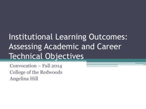 Assessing Academic and Career Technical Objectives
