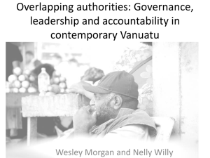 Overlapping authorities: Governance, leadership and
