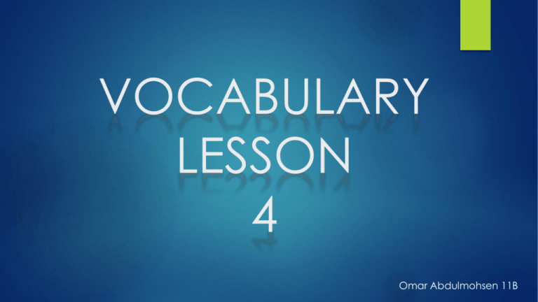 vocabulary-lesson-4