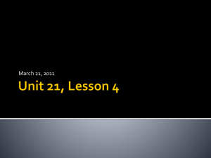 Unit 21, Lesson 4 - Think Outside the Textbook