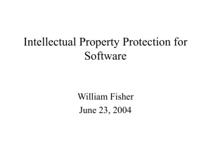 Legal Protection for Software