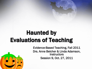 Haunted by Visions of Effective Teaching