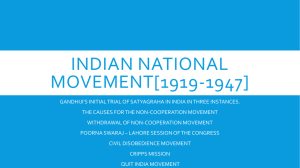 Indian national movement[1919