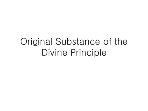 The Original Divine Principle