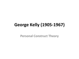 George Kelly (1905-1967) Personal Construct Theory