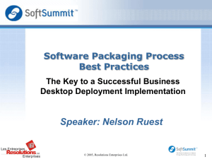 Software Packaging Best Practices