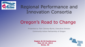 Oregon RPIC Panel Presentation - Community Action Partnership of