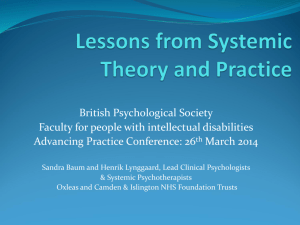 Lessons from Systemic Theory and Practice
