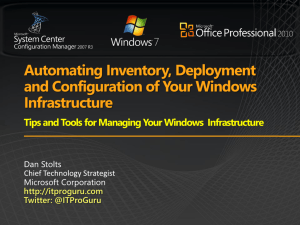 Automating Inventory, Deployment and