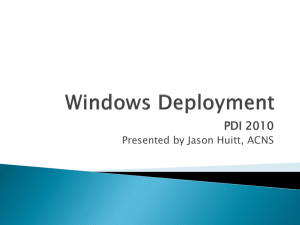 Windows Deployment