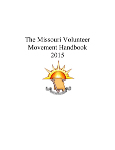 Part One - Missouri Volunteer Movement Home