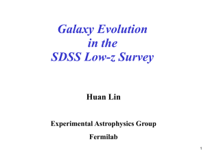 Galaxy Evolution in the SDSS Low-z Survey