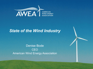 State of the Wind Industry – by Denise Bode