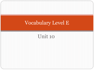 Vocabulary-Level-E-Unit-10-Musick
