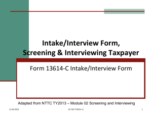 Intake/Interview Sheet Page 3