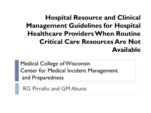 Multi-principled Critical Care Resource Allocation Score (MCCRAS)