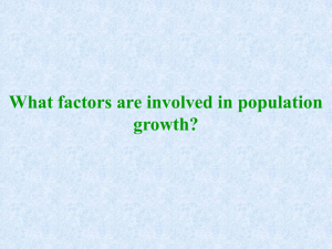 II. Population Parameters and Processes 1. Total Fertility Rate a. At