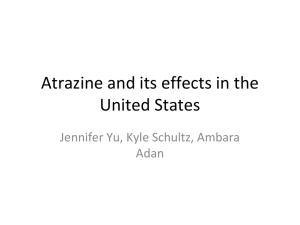 Atrazine - Ecosystems Ecology