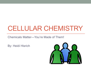 Cellular Chemistry