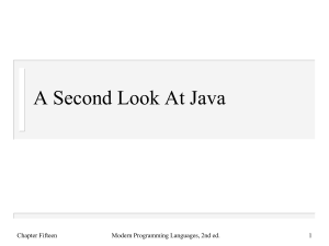 A Second Look At Java