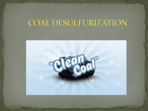 Coal Desulfurization