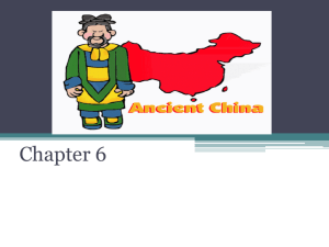 Chapter 6 Ancient China