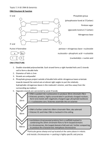 Topics 7, 9-10 DNA & Genome - 12S7F-note