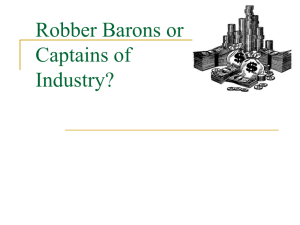Robber Barons or Captains of Industry intro simulation