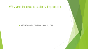 Why are in-text citations important?