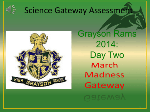 Science Gateway Assessment