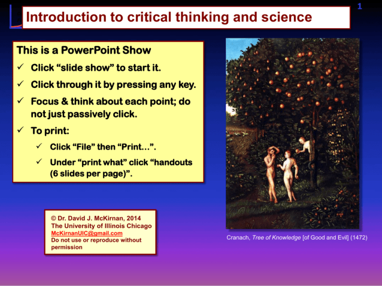 what is critical thinking in biology