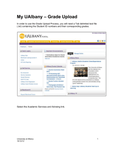 My UAlbany – Grade Upload