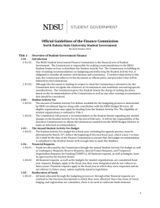 Finance Guidelines FY16 - North Dakota State University