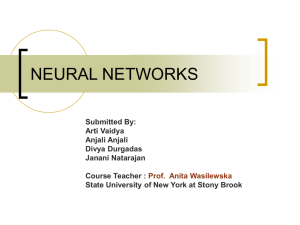 Supervised and Unsupervised Neural Networks