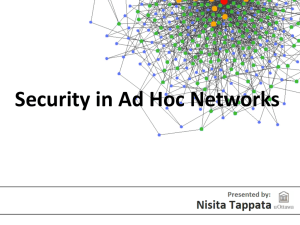 Security in Ad Hoc Networks