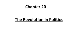 Background to Revolution