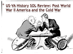 US-VA History SOL Review Materials - The Cold War - fchs