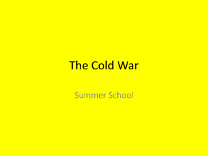 The Cold War - Issaquah Connect