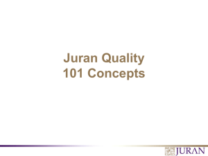 Quality 101 Concepts