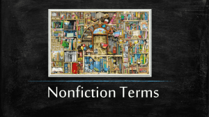 Nonfiction Terms