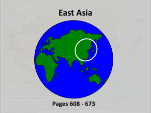East Asia Test Review